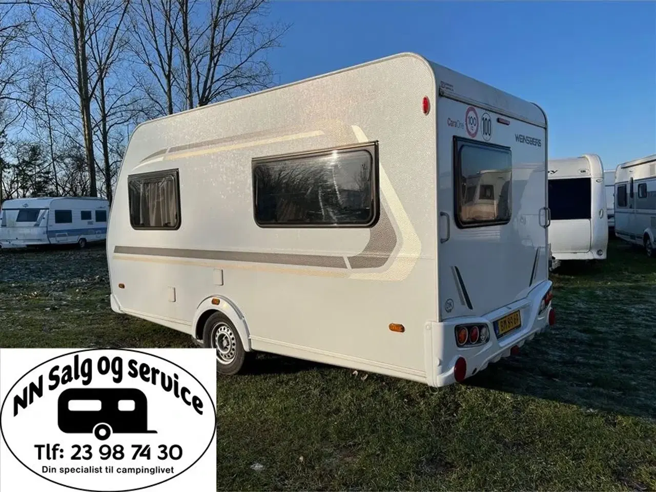Billede 2 - 2016 - Weinsberg CaraOne 390 QD   Virkelig velholdt campingvogn LAV EGENVÆGT PÅ 875 KG.