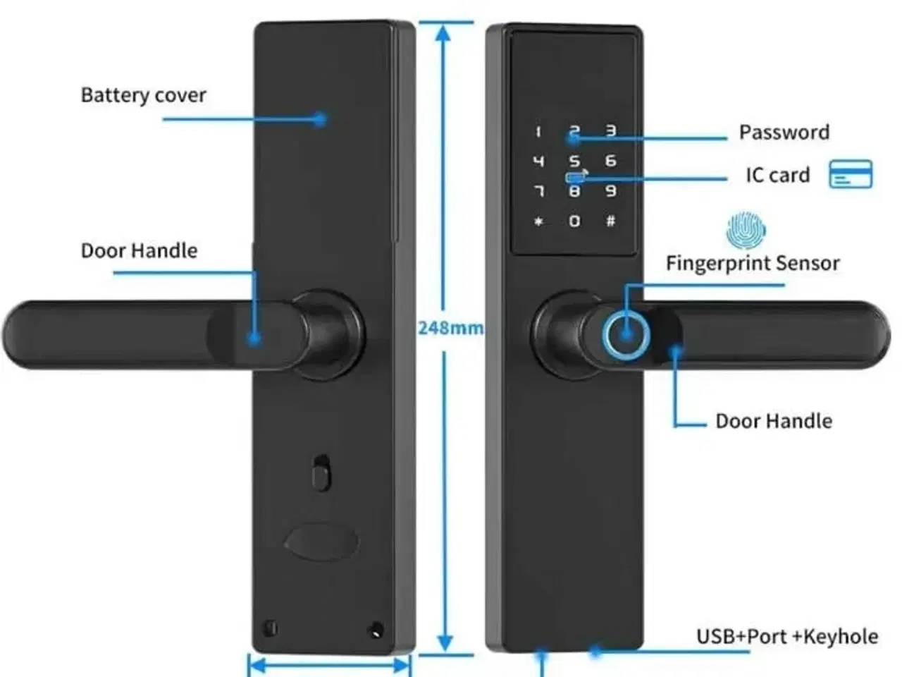 Billede 5 - Smart Lock Entrivo HR05 Rosegold