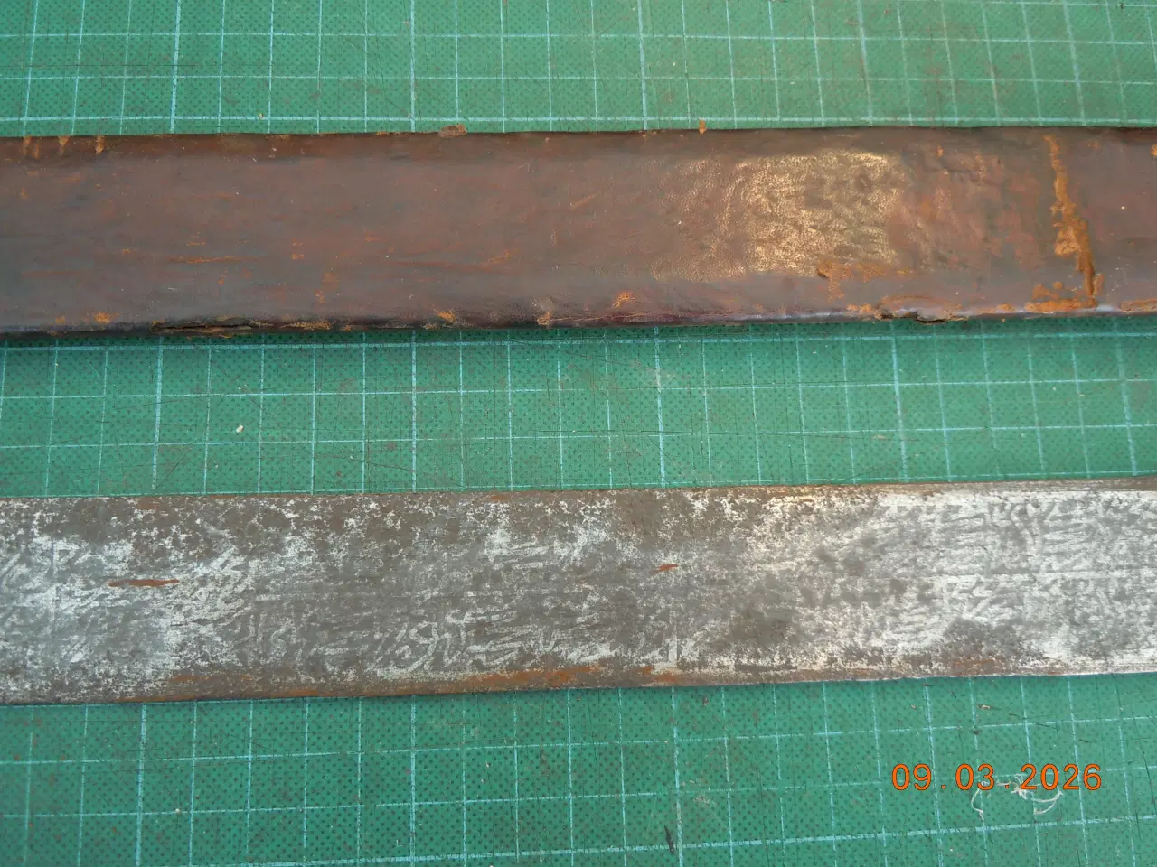 Billede 6 - Sværd, tveægget.  Kaskara med læderskede.