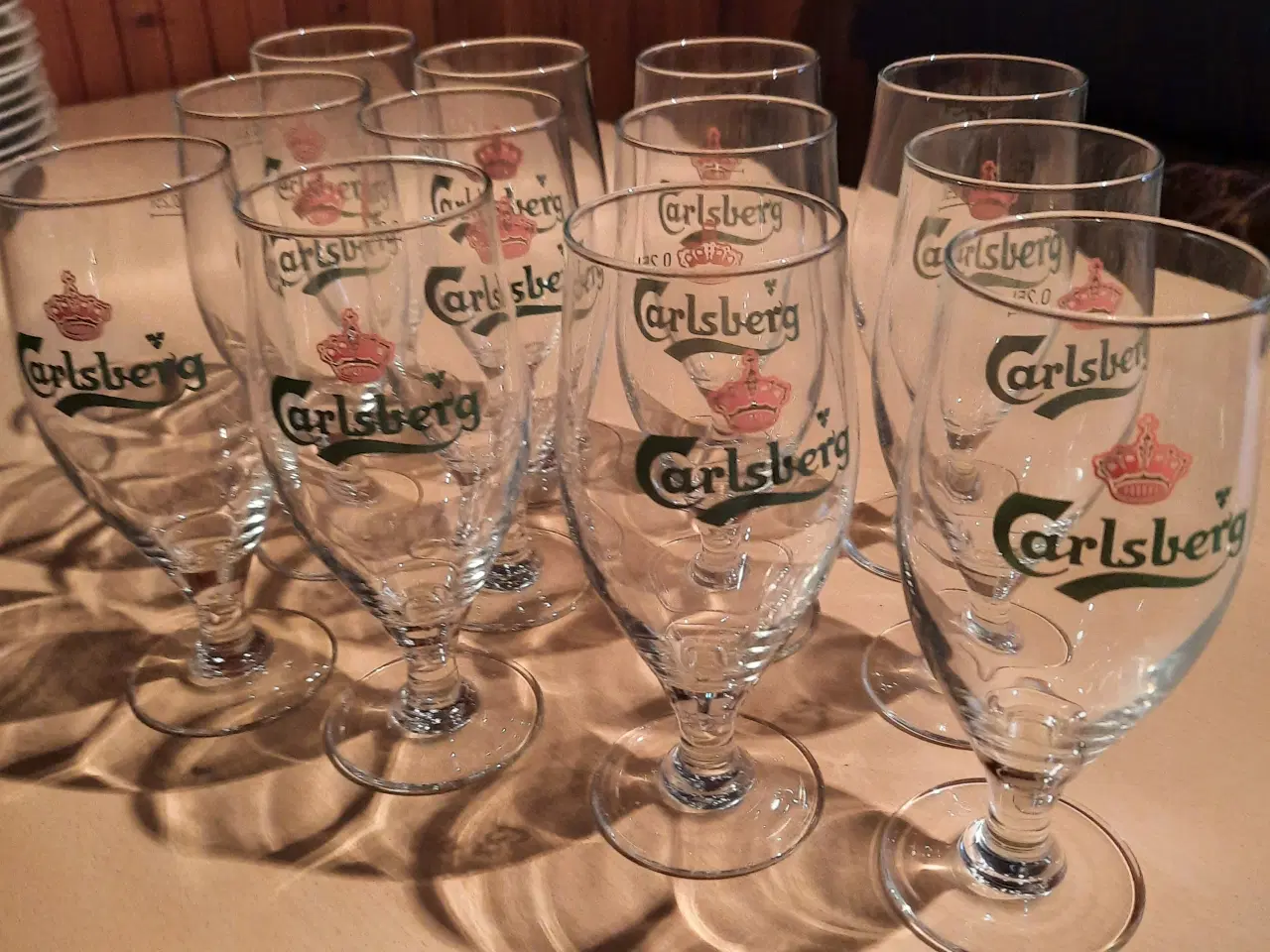 Billede 1 - 12 ølglas med Carlsberg logo
