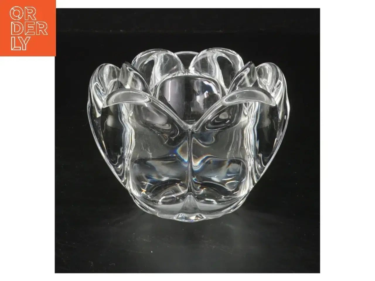 Billede 1 - glas lysestage (str. Ø 10 cm)