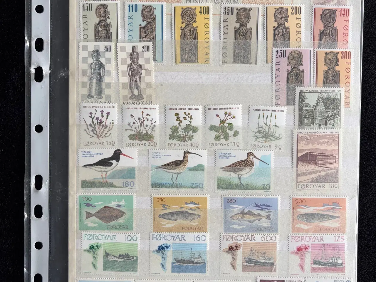 Billede 8 - Færøerne - 8 plancher med postfriske frimærker
