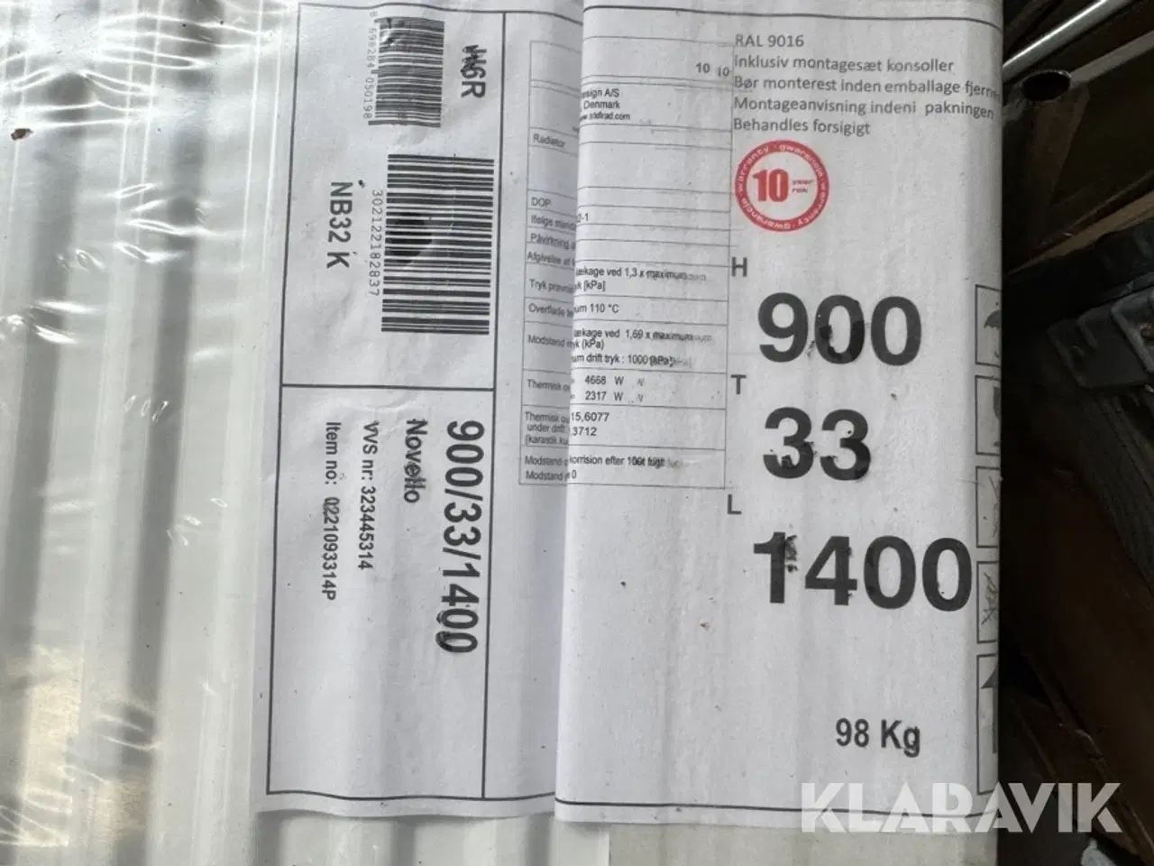 Billede 6 - Radiatorer 4 styks - forskellige størrelser