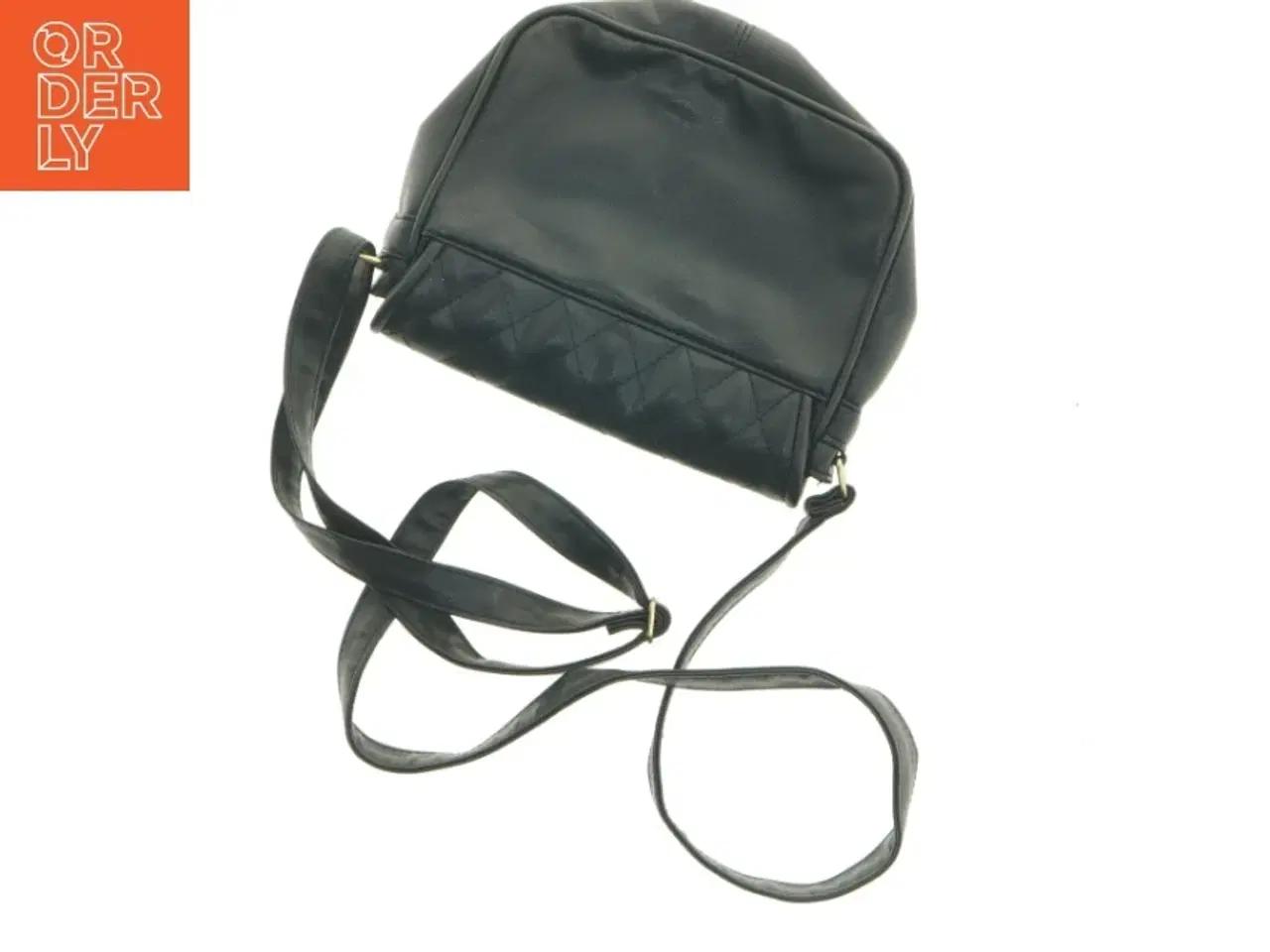 Billede 6 - Sort quiltet skuldertaske (str. 21 x 16 cm)