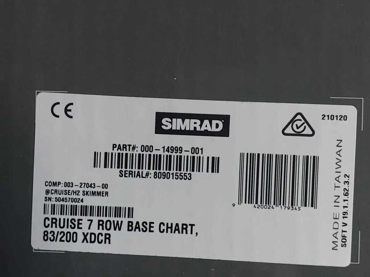 Billede 4 - Simrad cruise 7"