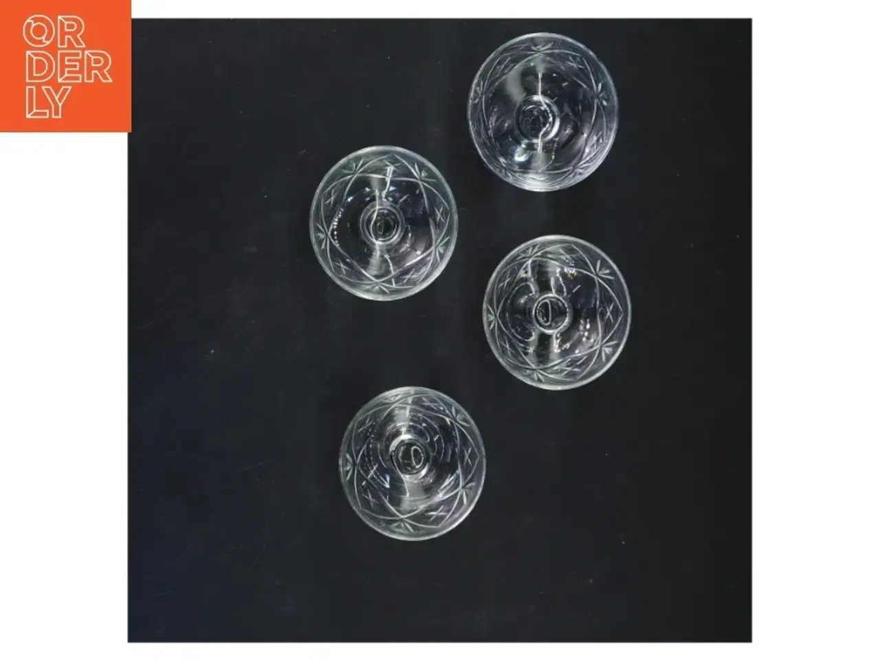 Billede 2 - Sæt af krystalglas (str. 9x7 cm) Holmegaard Ulla