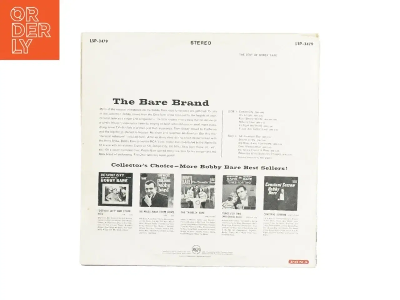 Billede 2 - The best of Bobby Bare vinylplade