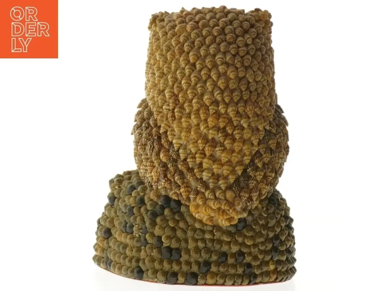 Billede 4 - Uglefigur af skaller (str. 20 cm)