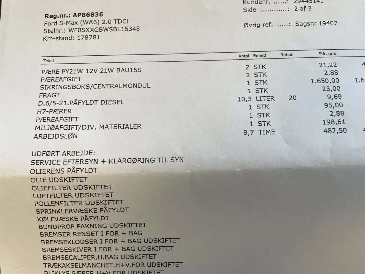 Billede 14 - Ford S-Max 2,0 TDCi DPF Titanium 163HK 6g Aut.