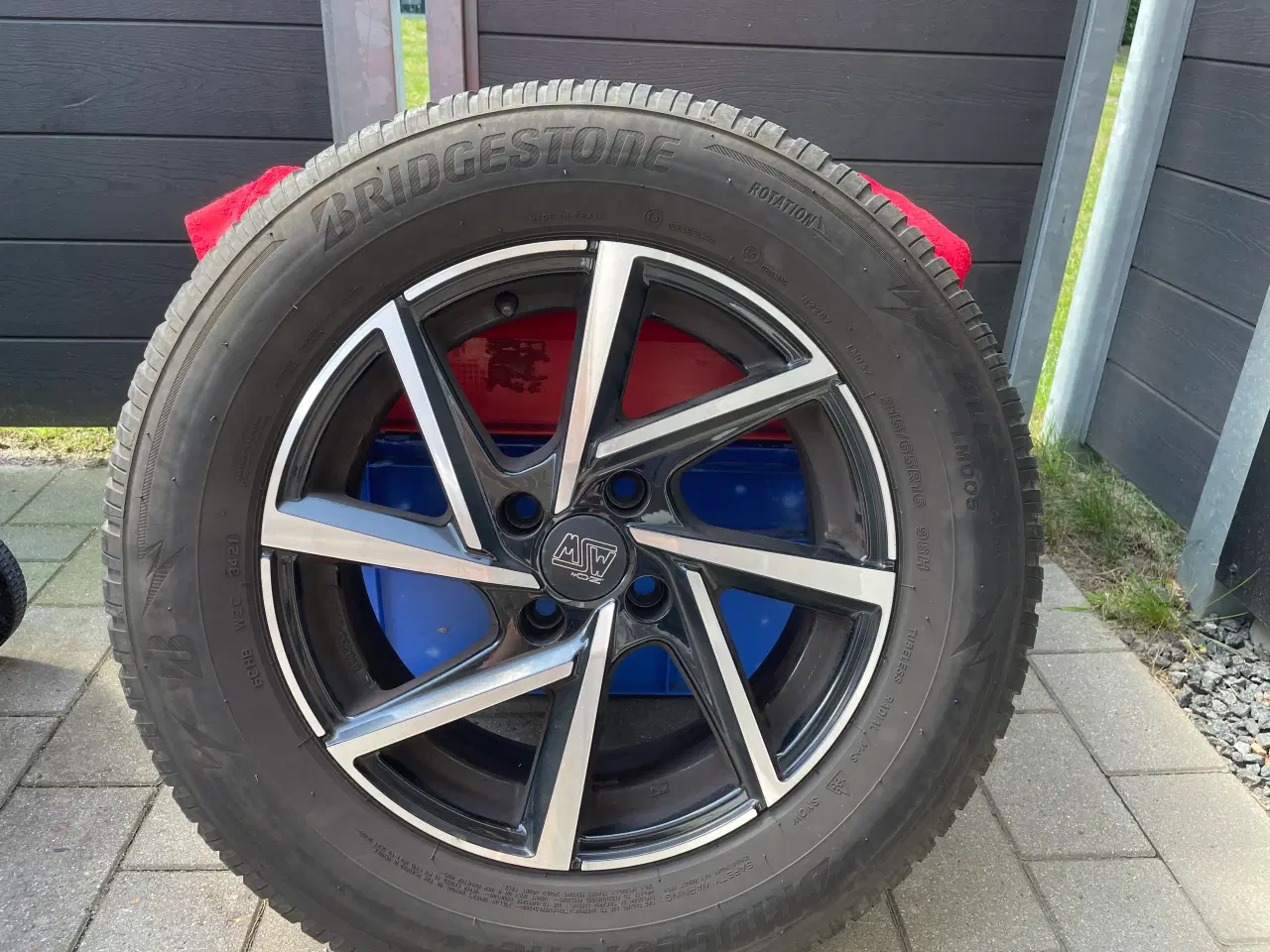Billede 4 - Alufælge x 4 med Bridgestone 215/65R16 