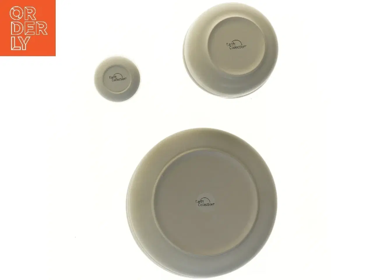 Billede 2 - Sæt med tallerkner, skåle og kopper fra Earth Collection (str. 4 tallerkner Ø 25,5 cm 4 skåle Ø 15,5 cm 4 kopper Ø 7 cm