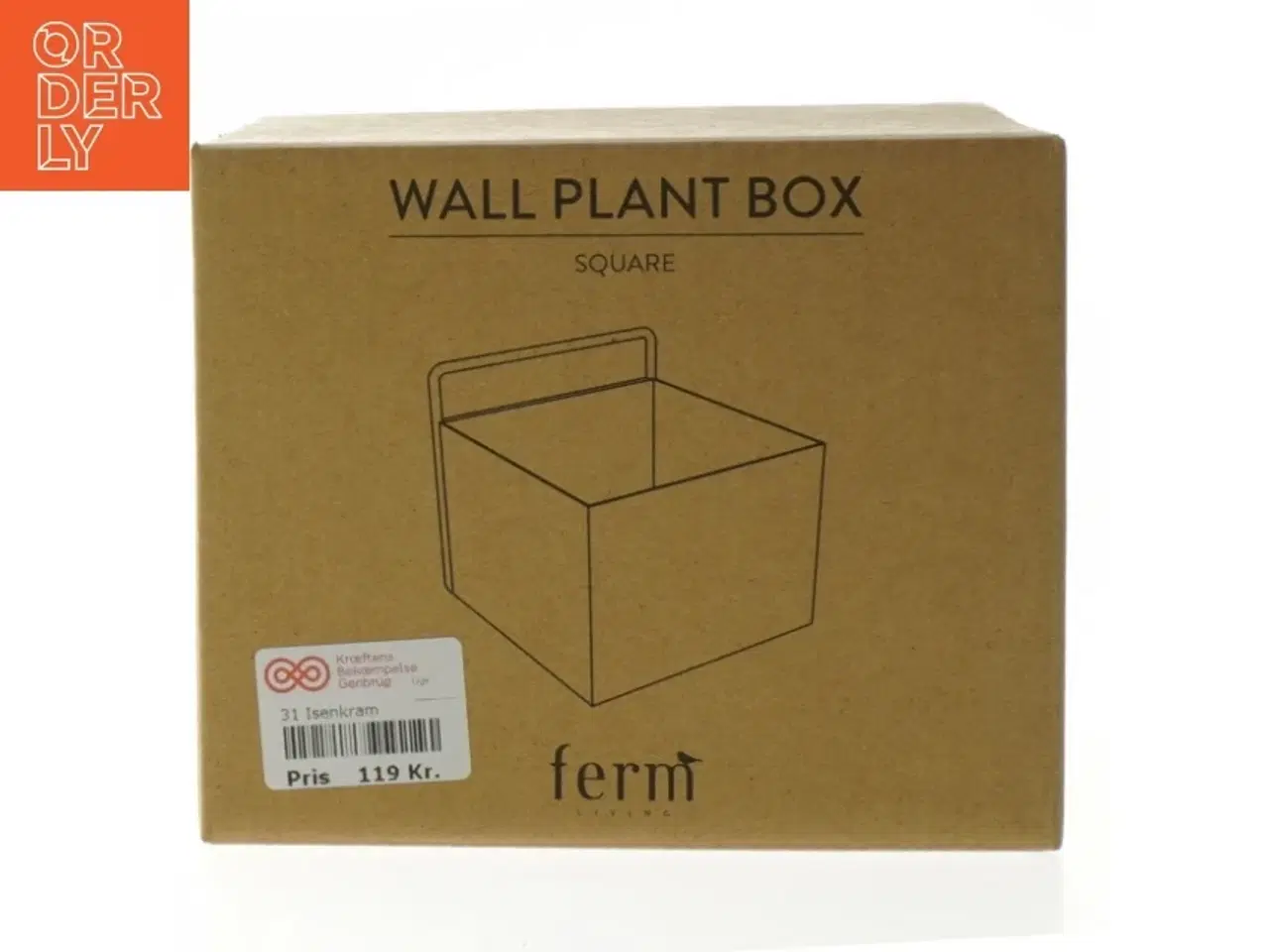 Billede 1 - Vægbaseret plantekasse fra Ferm Living (str. 15x15 cm)