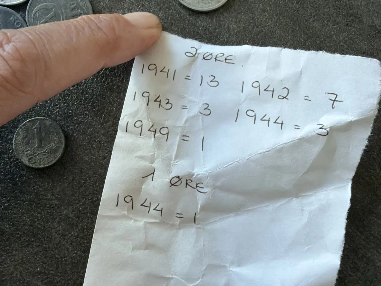 Billede 1 - En 1 øre og 2 øre