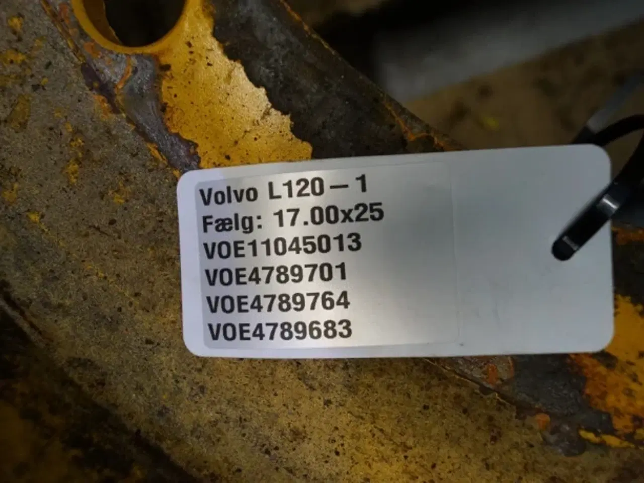 Billede 2 - Volvo L120 Fælg 17.00x25