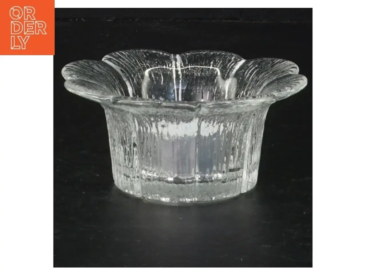 Billede 1 - Holmegaard Glasstage til fyrfadslys (str. Ø 10 cm)