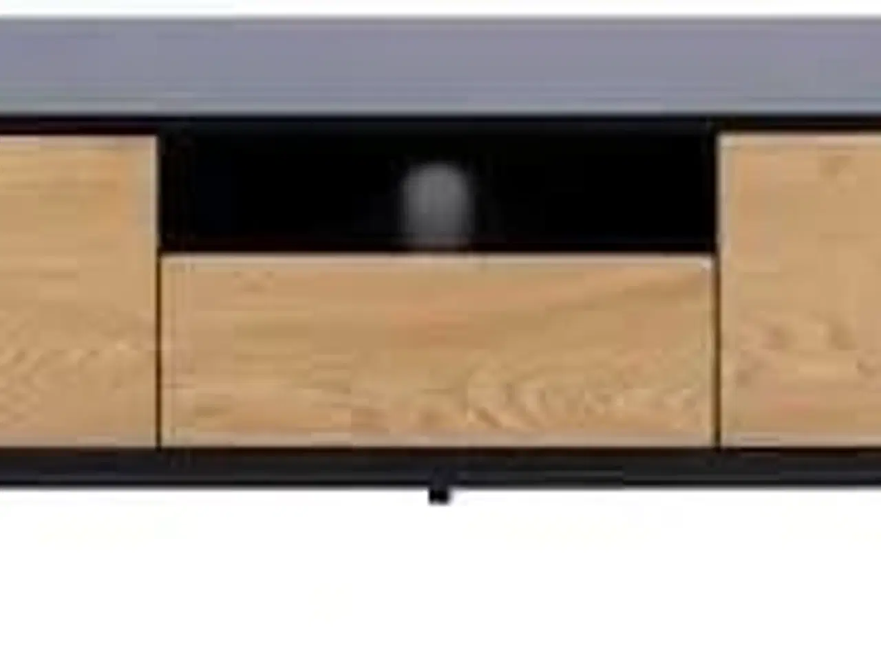 Billede 2 - Seaford tv-bord Sort/vild eg B.140 x H.45 x D.40 cm