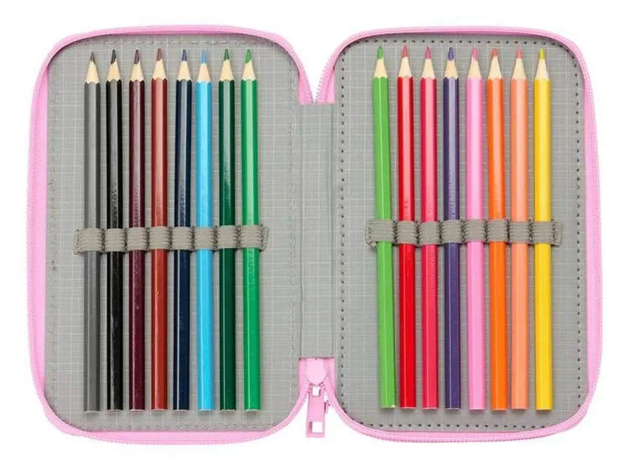 Billede 3 - Penalhus tredobbelt Gabby's Dollhouse - blå, 12,5 × 19,5 × 5,5 cm, 37 dele