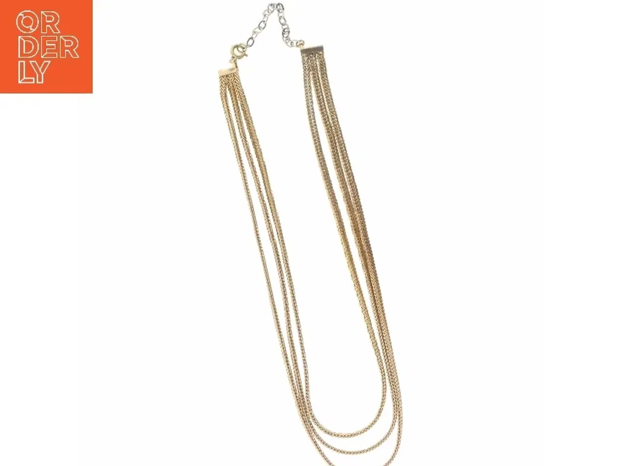 Billede 2 - Multilaget guldkæde halskæde (str. 44 cm)