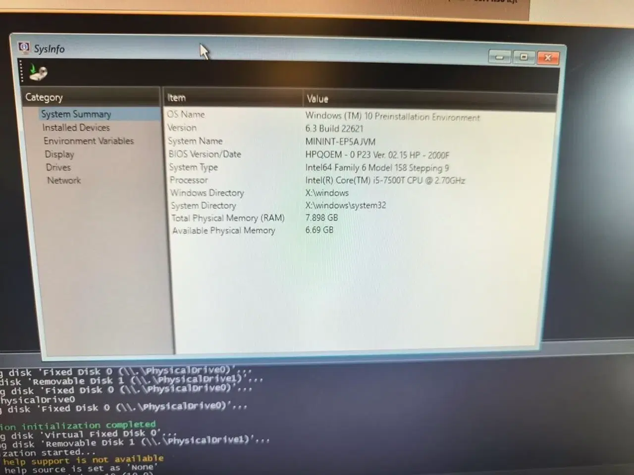 Billede 2 - Skærm 22" m. tastatur HP L2206w (PC medfølger ikke)
