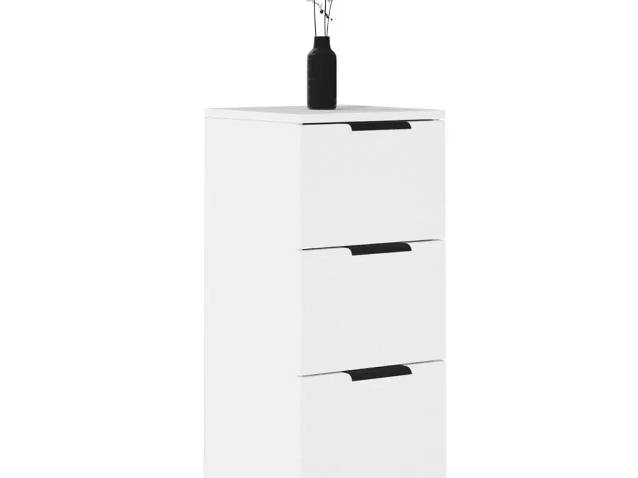 Billede 4 - Skænk 30x30x70 cm konstrueret træ hvid