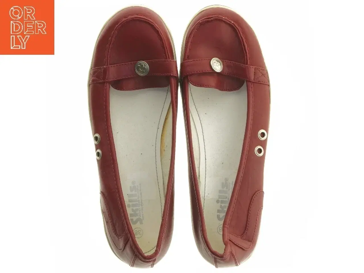 Billede 8 - Røde læder loafers fra Skills (str. 38)