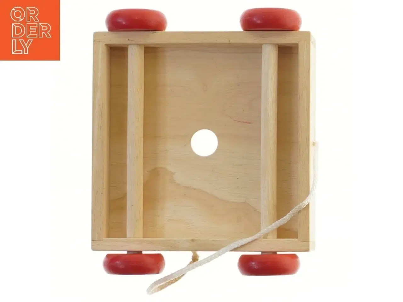 Billede 3 - Træklodser med tal og bogstaver på hjul fra elefant (på en af klodserne) (str. 21x21 cm)