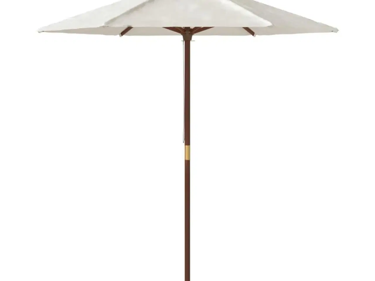 Billede 4 - Haveparasol med træstang 196x231 cm sandfarvet