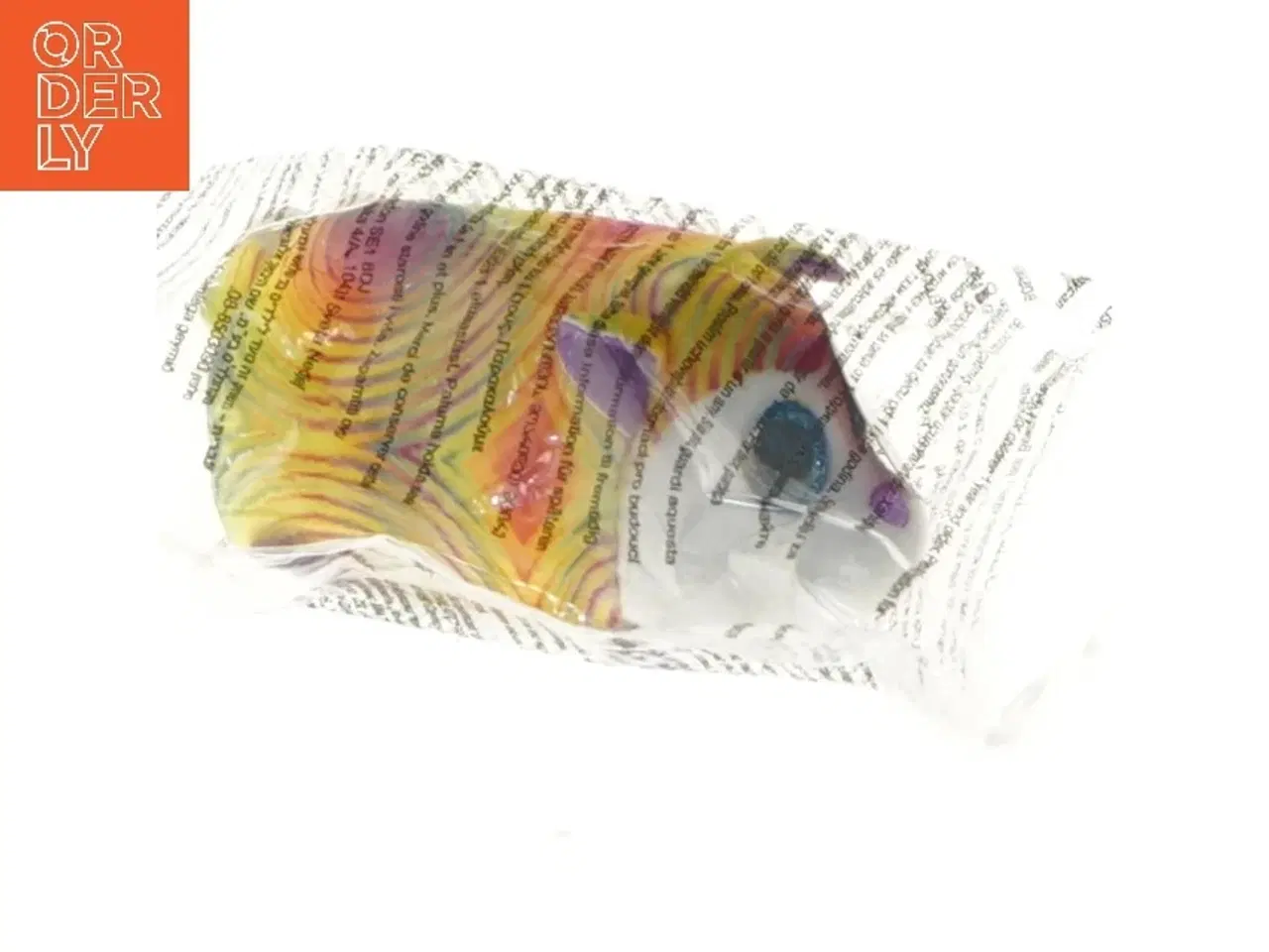 Billede 3 - Regnbuefarvet bamse i plastikpose fra Ty (str. 10 cm)