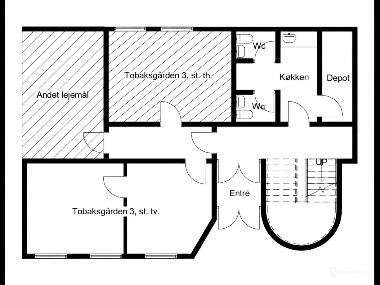 Billede 4 - Tobaksgården 3. st. tv. – Kontor-/kliniklokale