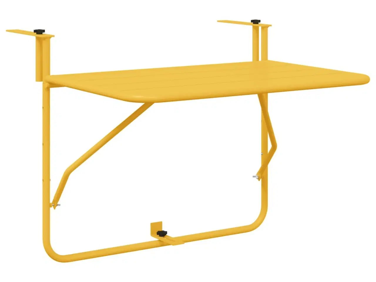Billede 2 - Hængende Altan Bord Sennepsgul 60 x 39 x 65 cm Stål