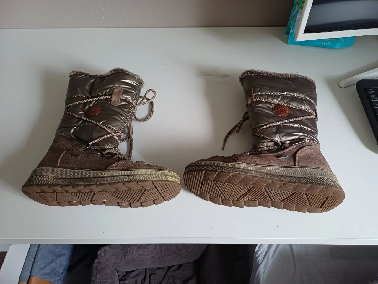 Billede 4 - Brune vinterstøvler med lynlås