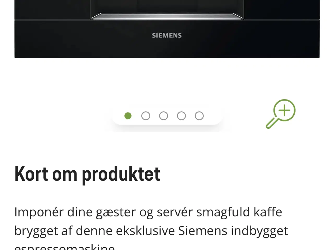 Billede 8 - SIEMENS indbygning kaffemaskine 