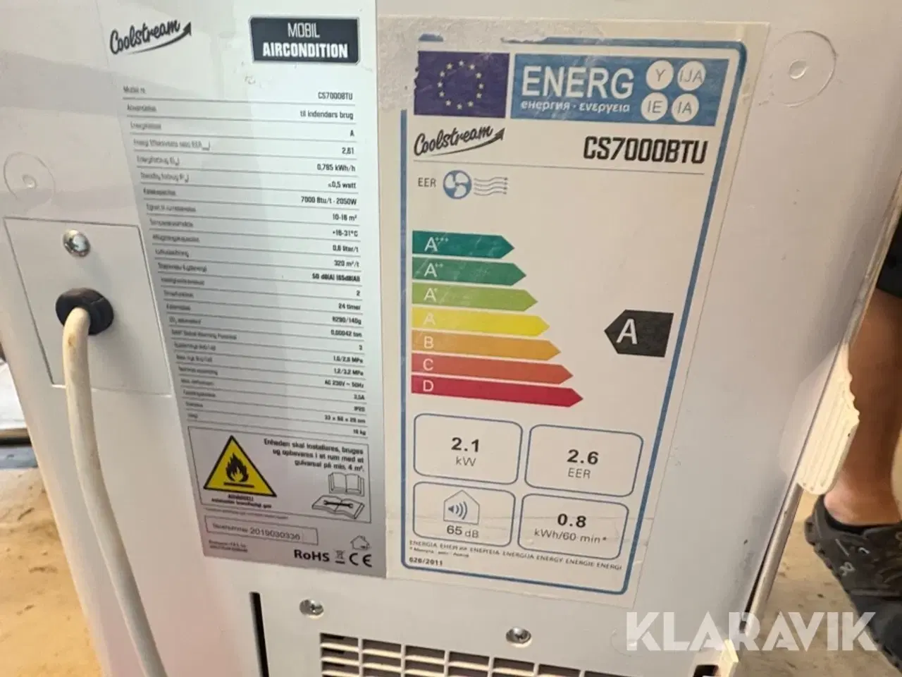 Billede 5 - Aircondition Coolstream CS7000BTU