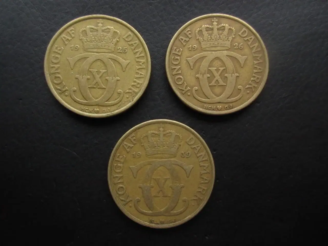 Billede 1 - 2 kroner 1925, 1926 og 1939