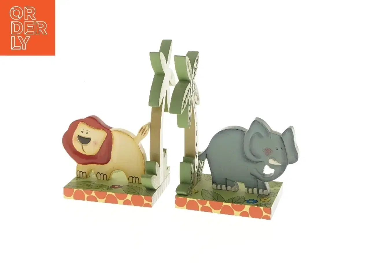 Billede 1 - Bogstøtter med dyremotiv (str. 22x10,5x17 cm)