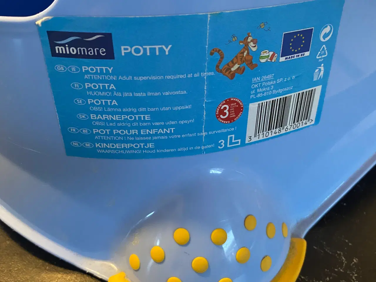 Billede 2 - Potte med Peter Plys motiv 