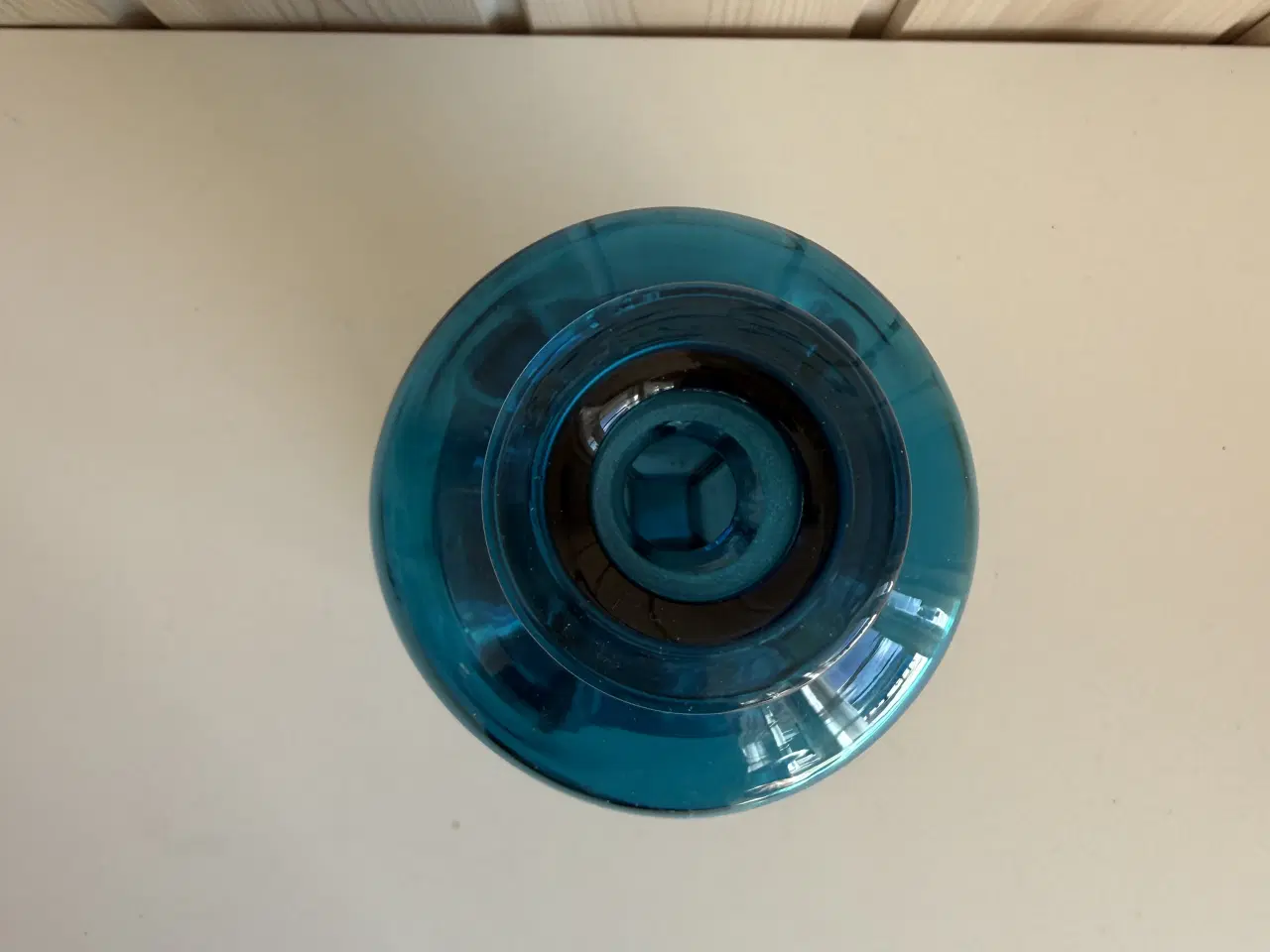 Billede 2 - Holmegaard klukflaske - blå 