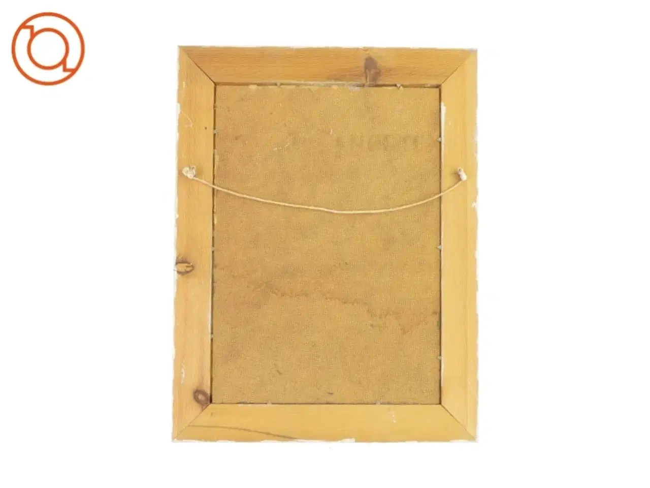 Billede 2 - Billede i hvid dekoreret ramme (44x34 cm)