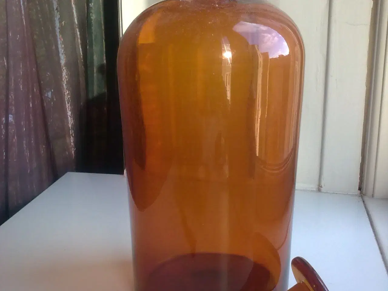 Billede 9 - Farvet glas udvalg af belgisk krukke & APOTEK glas