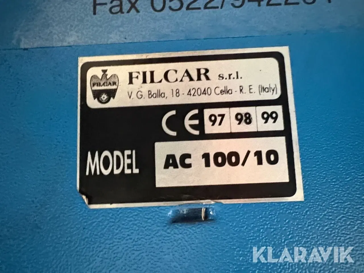 Billede 8 - Udsugning Filcar AC 100/10 2 styk