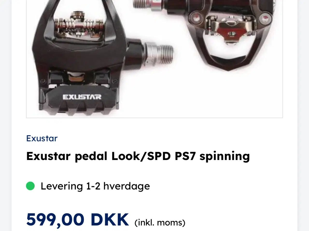 Billede 1 - Exustar Pedaler til Look og SPD klamper