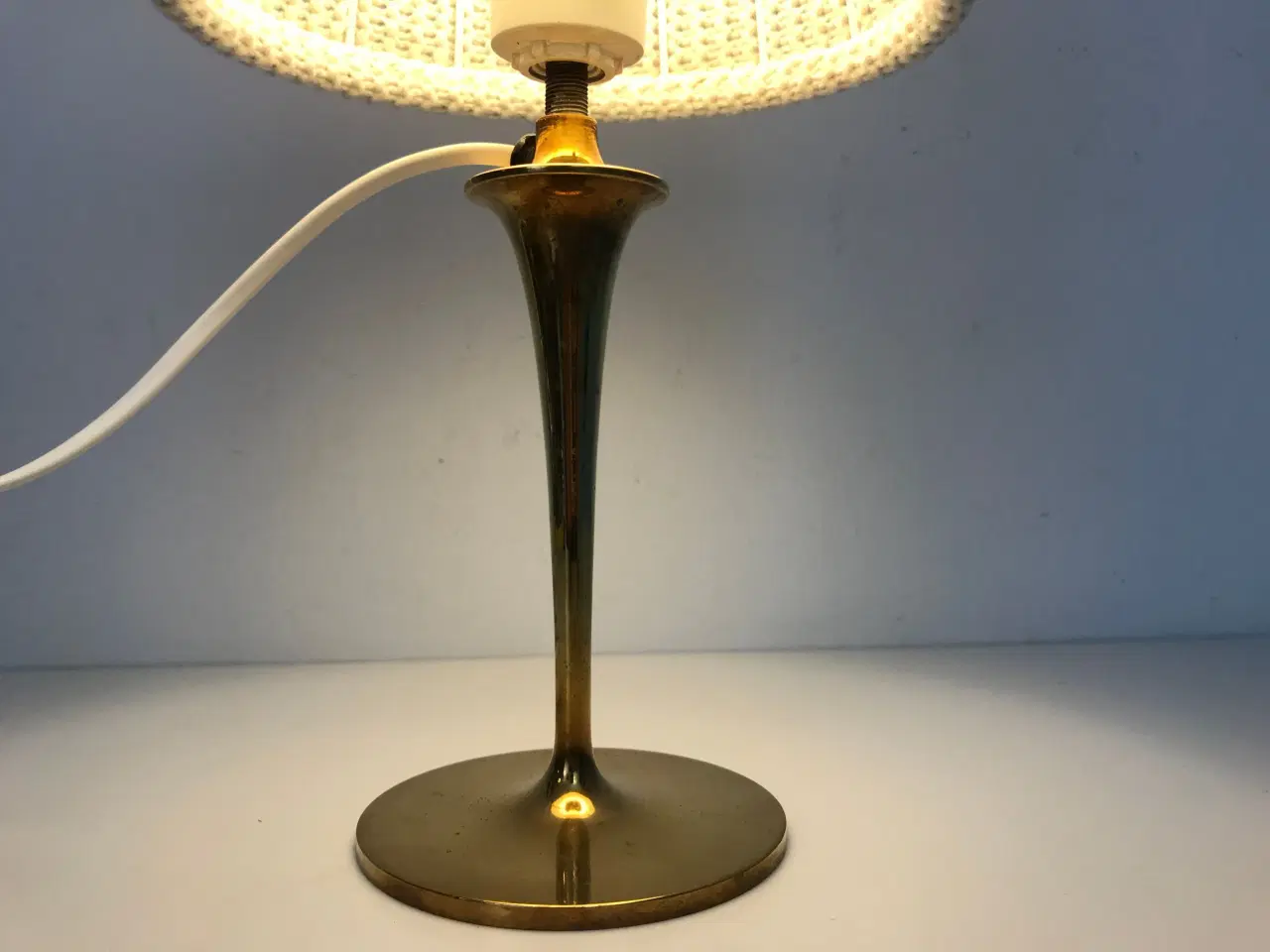 Billede 2 - Vintage messing bordlampe 