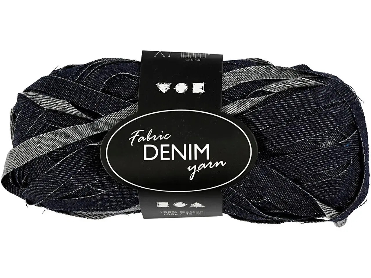 Billede 1 - Denim Stofgarn, L: 45 M, blå, 100g/ 1 ngl.