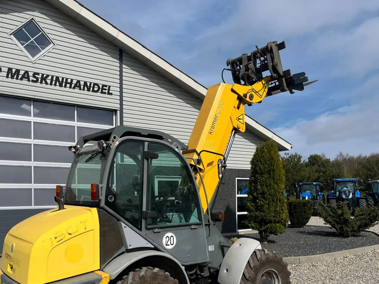 Billede 13 - Kramer 750T Allrad med pallegafler og adabter. Med teleskop-arm