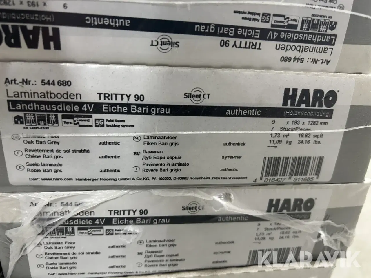 Billede 5 - Laminatgulv Haro Eiche Bari Grau 41m2