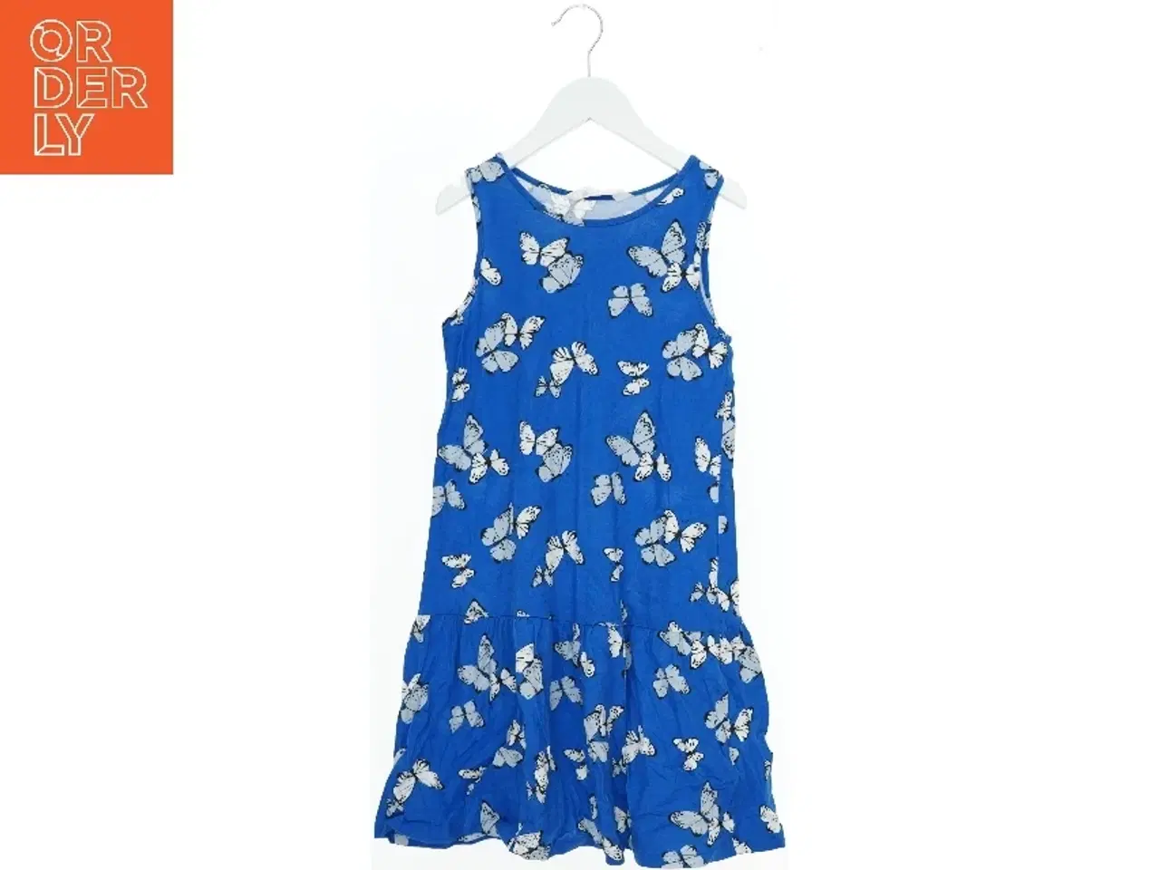 Billede 1 - Sommerkjole med sommerfugleprint fra H&M (str. 140)