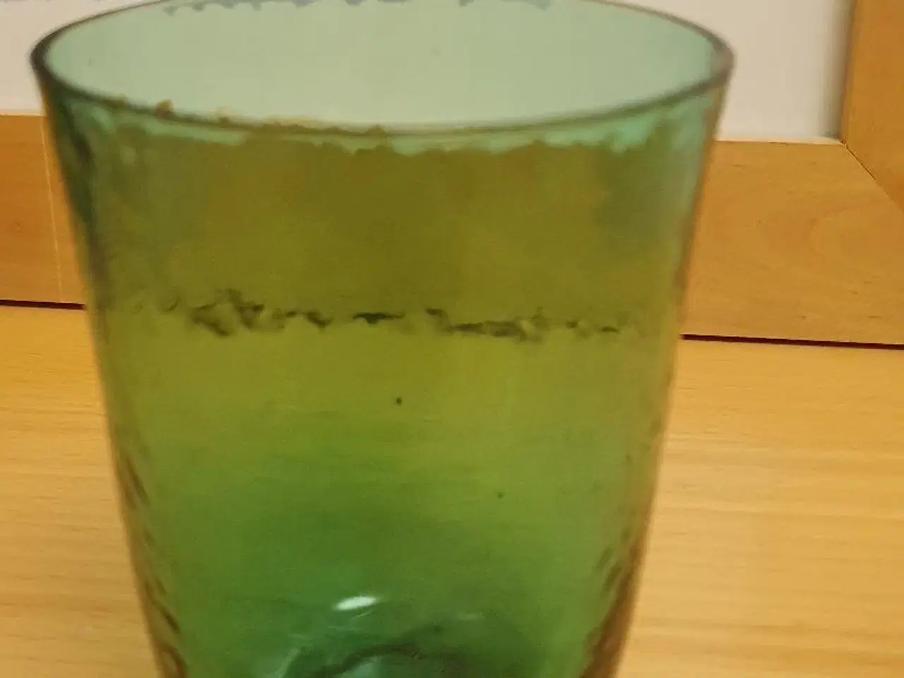 Billede 1 - Grøn glas vase