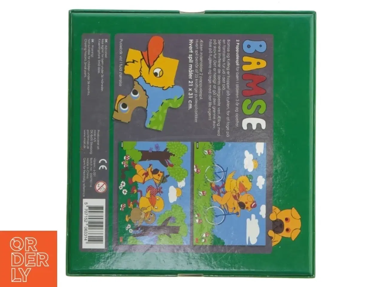 Billede 5 - Bamse puslespil fra Krea (str. 2 x 25 brikker)