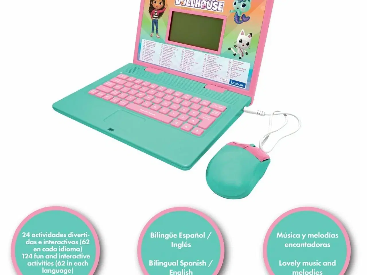 Billede 6 - Børnecomputer Gabby's Dollhouse - multifarvet, bærbar