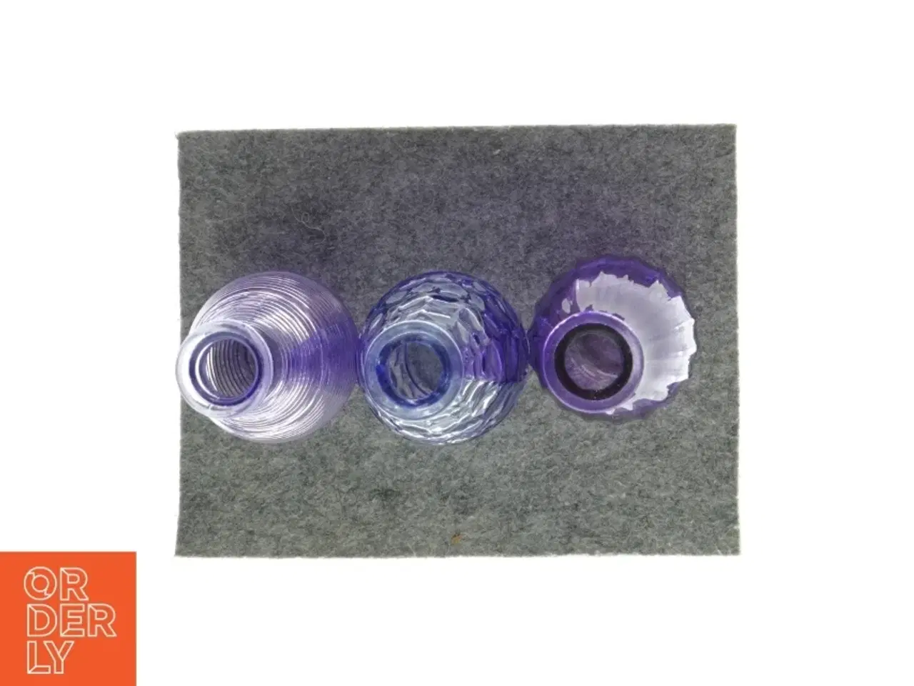 Billede 2 - Glasvaser (3 stk) fra Ukendt (str. H: 15 cm)